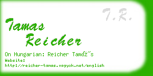 tamas reicher business card